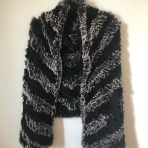 Marc by Marc Jacobs Real Rabbit Fir Vest